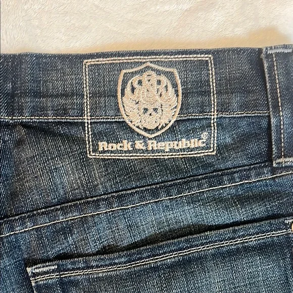 Women’s Rock & Republic Boot Cut Blue Jeans Premium Denim Size 32x32 - Picture 8 of 13